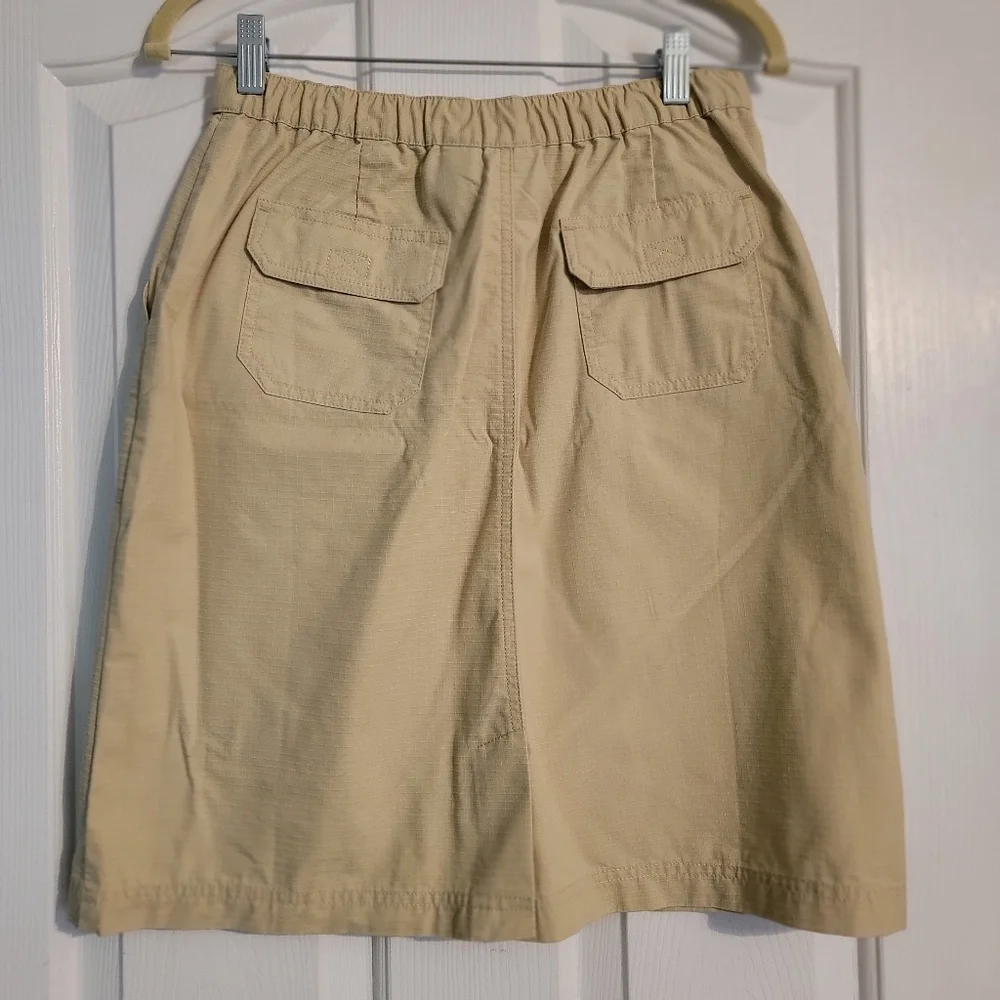 L.L. Bean Tan Pencil Skirt